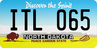 ND license plate ITL065