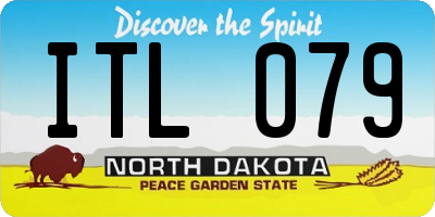 ND license plate ITL079