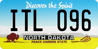 ND license plate ITL096