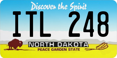 ND license plate ITL248