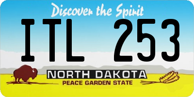 ND license plate ITL253