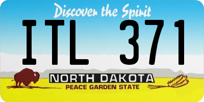 ND license plate ITL371