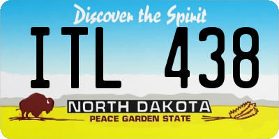 ND license plate ITL438