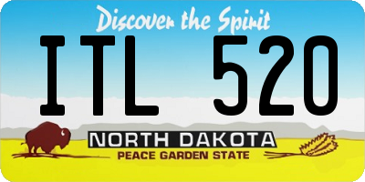 ND license plate ITL520