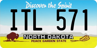 ND license plate ITL571
