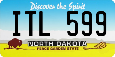 ND license plate ITL599