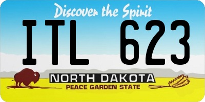 ND license plate ITL623