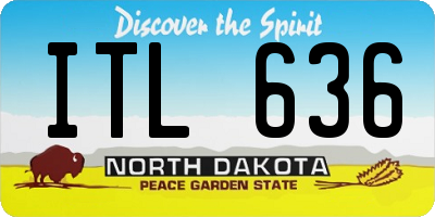 ND license plate ITL636