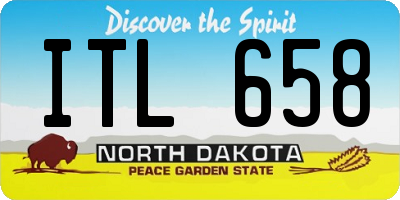 ND license plate ITL658
