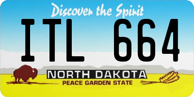 ND license plate ITL664