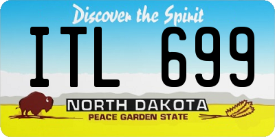 ND license plate ITL699