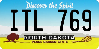 ND license plate ITL769