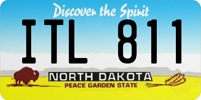 ND license plate ITL811