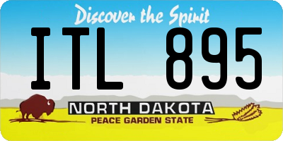 ND license plate ITL895