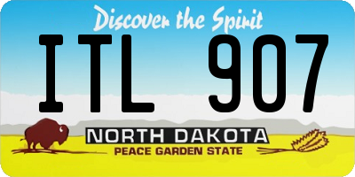 ND license plate ITL907