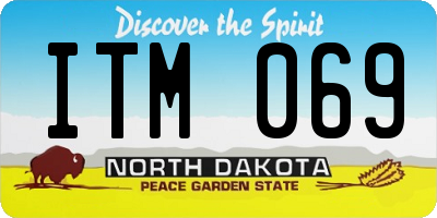 ND license plate ITM069