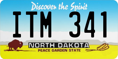 ND license plate ITM341