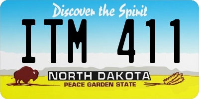 ND license plate ITM411