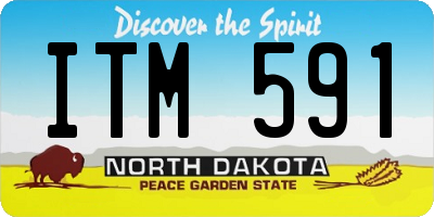 ND license plate ITM591
