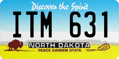ND license plate ITM631