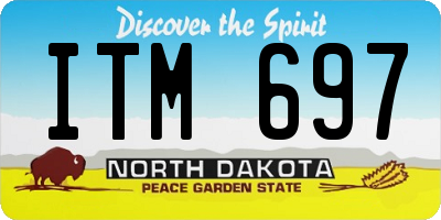 ND license plate ITM697