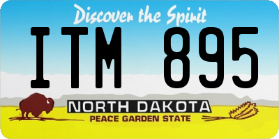 ND license plate ITM895