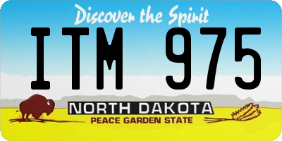 ND license plate ITM975