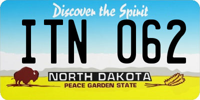 ND license plate ITN062