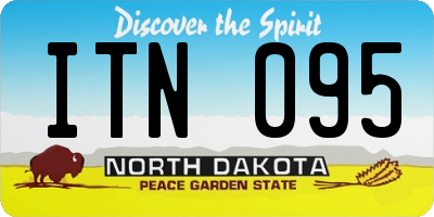 ND license plate ITN095