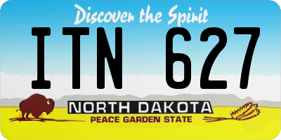 ND license plate ITN627