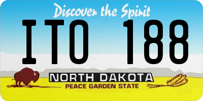 ND license plate ITO188