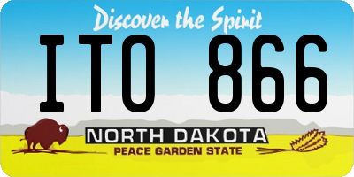 ND license plate ITO866