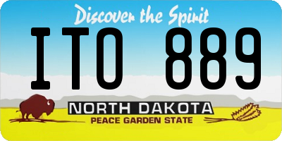 ND license plate ITO889