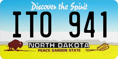 ND license plate ITO941