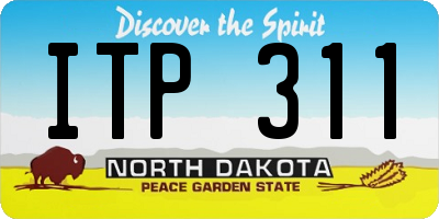 ND license plate ITP311