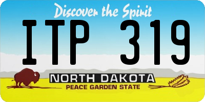 ND license plate ITP319