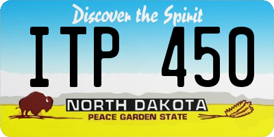 ND license plate ITP450