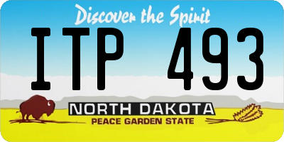 ND license plate ITP493
