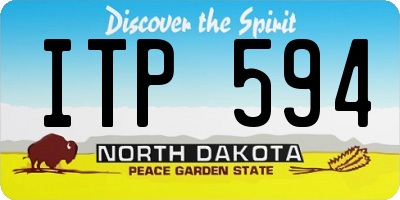 ND license plate ITP594