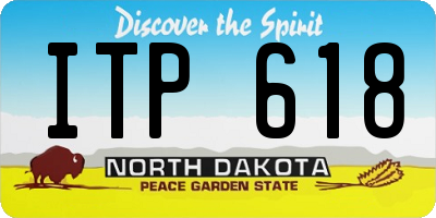 ND license plate ITP618