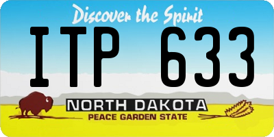 ND license plate ITP633