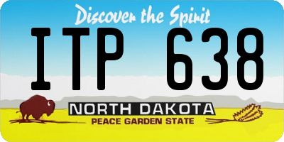 ND license plate ITP638