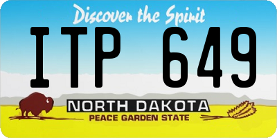 ND license plate ITP649