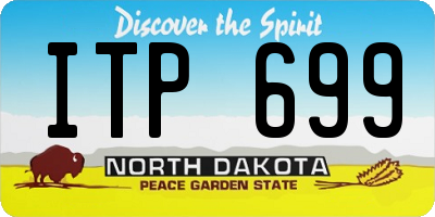 ND license plate ITP699