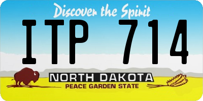 ND license plate ITP714