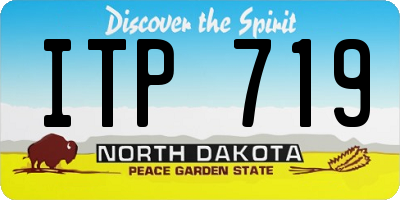 ND license plate ITP719