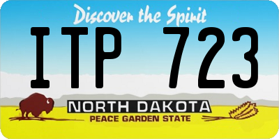 ND license plate ITP723