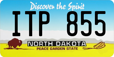 ND license plate ITP855