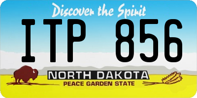 ND license plate ITP856