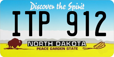 ND license plate ITP912